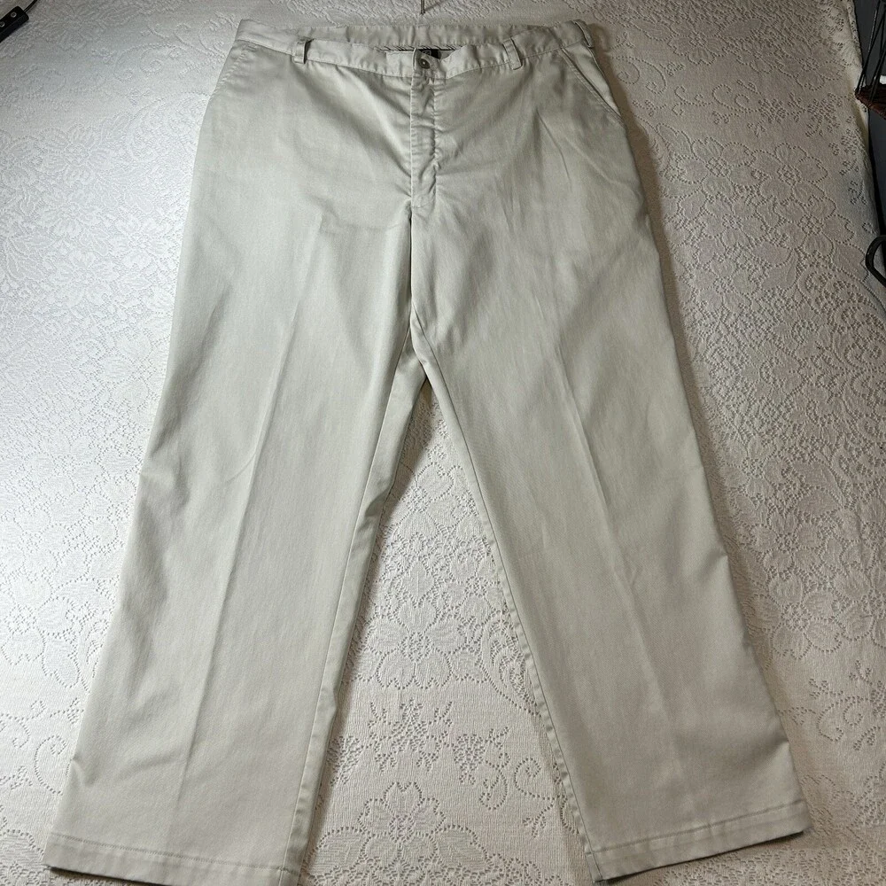Nike Men's Golf Pants Size 40x32 Khaki Dri-Fit RN#56323 Preppy Dress